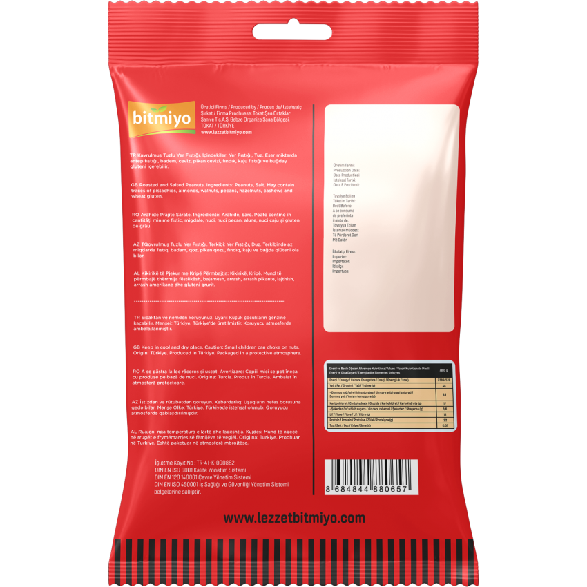 KAVRULMUŞ TUZLU YER FISTIĞI