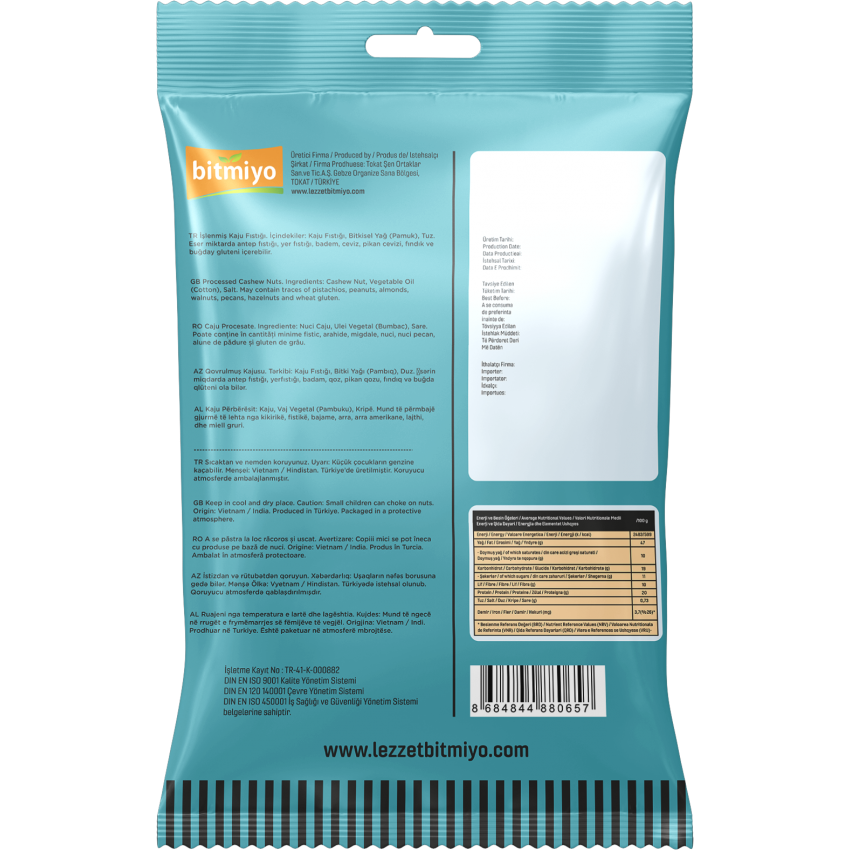 İŞLENMİŞ KAJU FISTIĞI