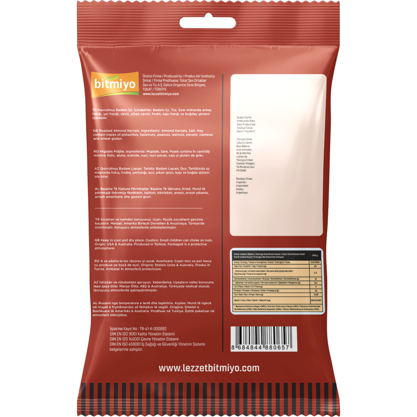 KAVRULMUŞ BADEM İÇİ